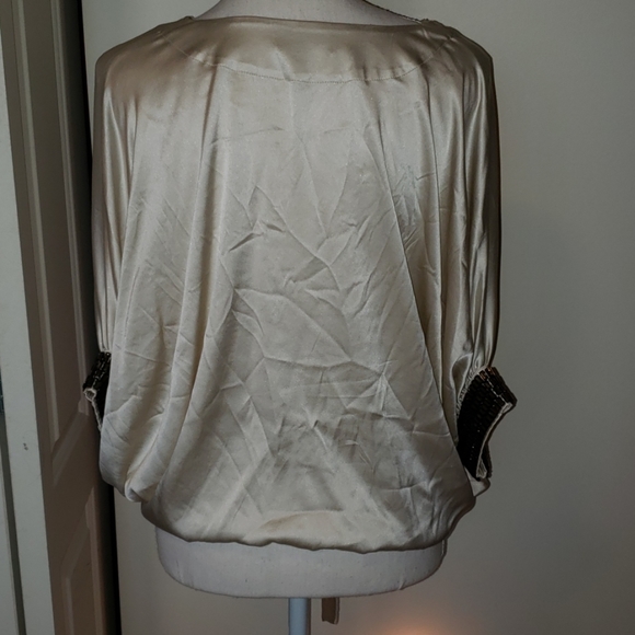 Halle Bob Silk cream blouse - Picture 5 of 7
